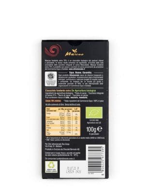 Mascao chocolat extra noir 70% bio - 100 gr