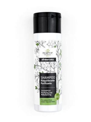 Shampoo Natyr bio Tè verde & Erba Mate per capelli grassi