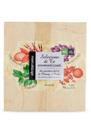 Tè aromatizzati bio India in cofanetto 80 gr - 40 filtri