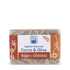Sapone naturale all’argilla Ghassoul e olio di Argan