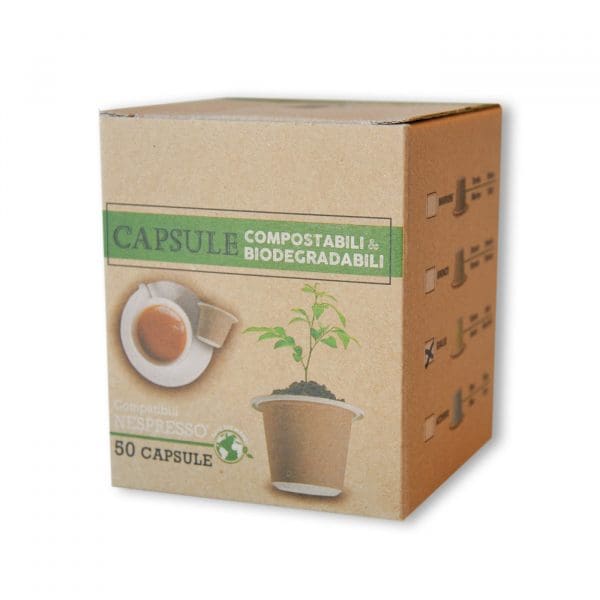 Kaffee in kompostierbaren Nespresso Bar blend Kapseln - 50 Stück