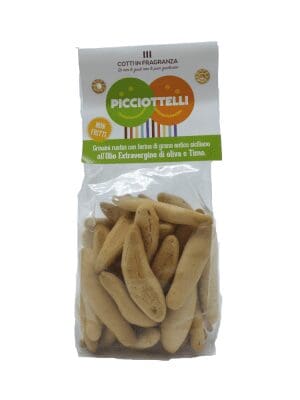 PICCIOTTELLI Snack salato al Olio evo e timo - 150 gr
