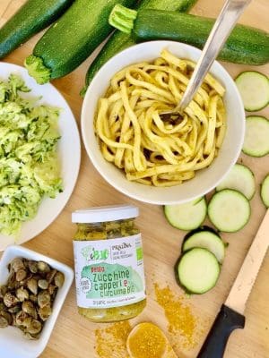 Pesto Zucchine, capperi e curcuma BIO