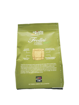 Frollini bio ai cereali con mandorle - 300 gr