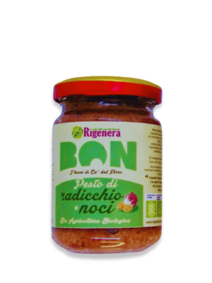 Pesto de radicchio et noix bio - 156 g