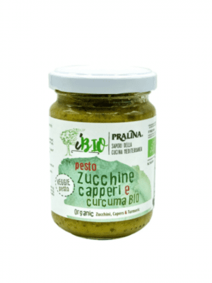 Pesto Zucchine, capperi e curcuma BIO