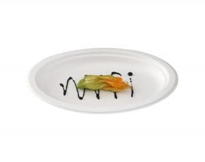 Piatto ovale in cellulosa